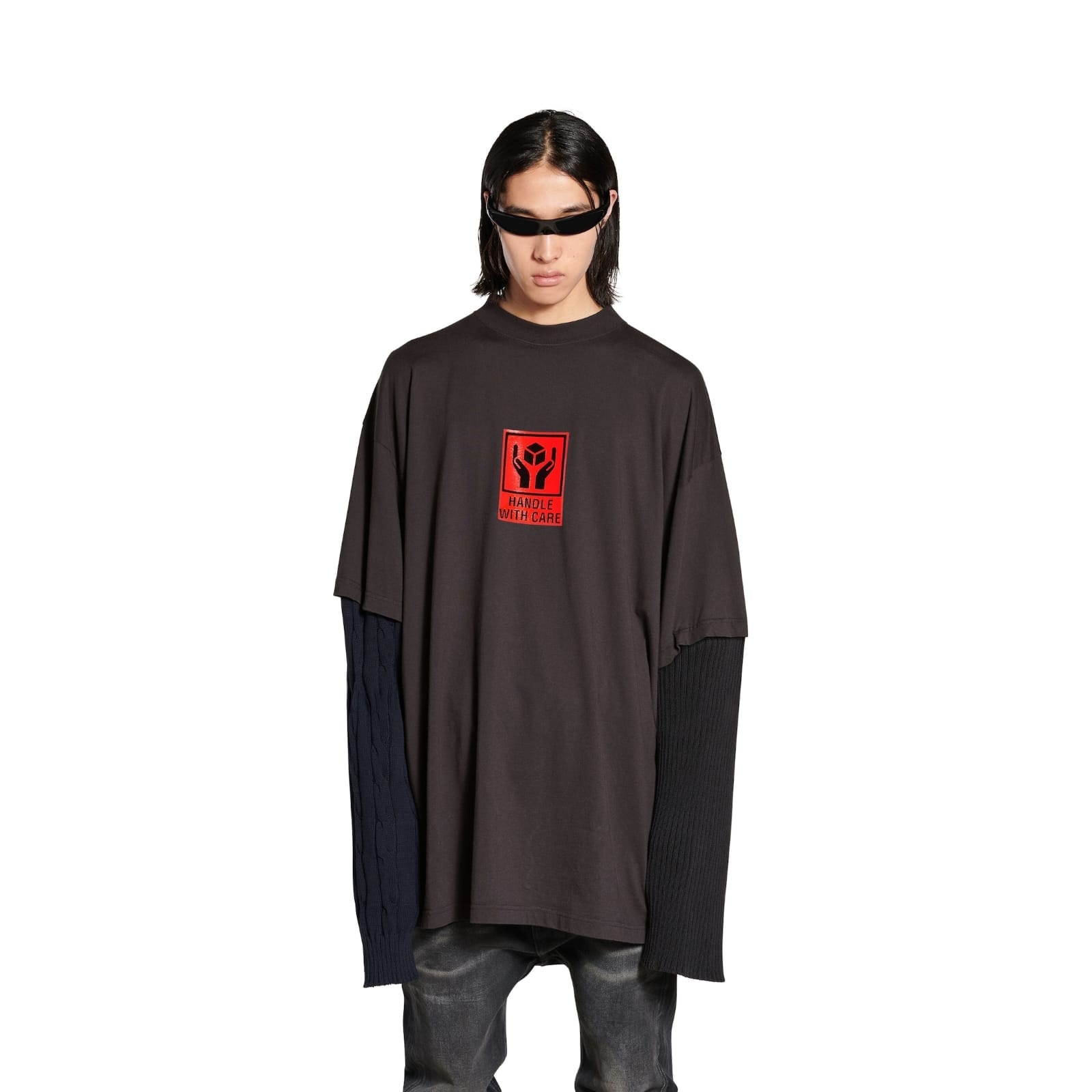 Men's Letter Printed Pocket Front Drawstring Hoodie