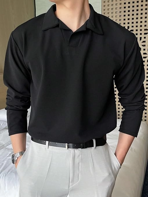 Leriya Fashion T-Shirt for Men || Regular Fit Black Men T-Shirt || || Men Polo T-Shirt || Men Pain T-Shirt