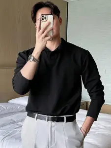 Leriya Fashion T-Shirt for Men || Regular Fit Black Men T-Shirt || || Men Polo T-Shirt || Men Pain T-Shirt